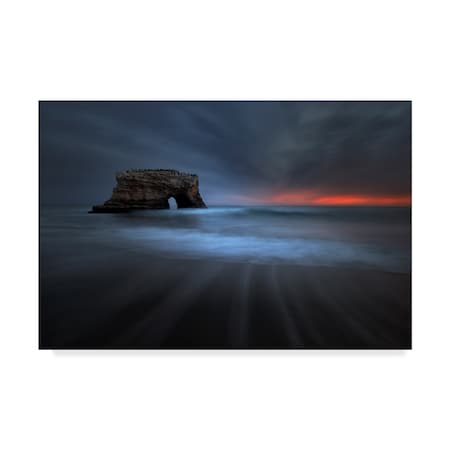 Jianyi Wu 'Natural Bridges At Sunset' Canvas Art,12x19